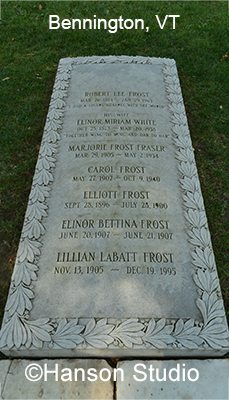 Bennington, VT - Robert Frost Grave Stone